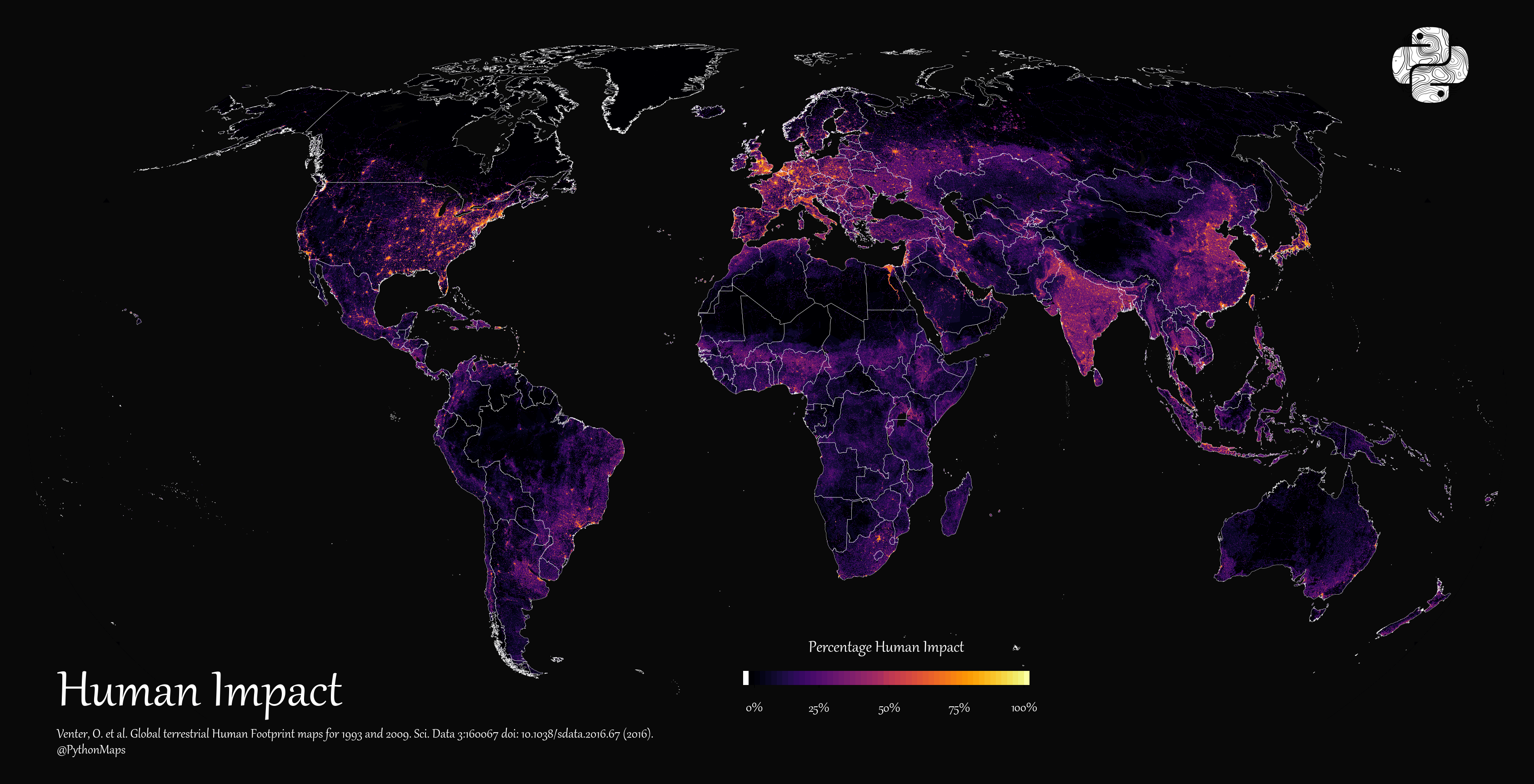 Mapping Human Impact Across the World