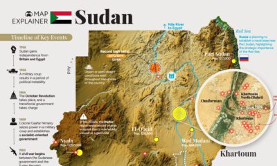 Sudan map explainer infographic