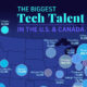 Top tech talent hubs in U.S. and Canada