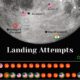 All successful and attempted moon landings.