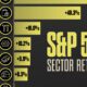 A cropped bar chart showing the annual return of various S&P 500 sectors in 2023.