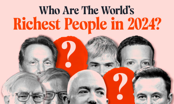 A list of the richest people in the world in 2024.
