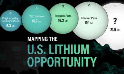 Teaser graphic of a map that shows the sizes of the top U.S. lithium mines.