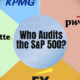 A cropped pie chart, breaking down the audit fees market share of the firms that audit the S&P 500.