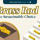 Teaser of bar chart and pie chart highlighting how brass rods can reduce emissions in machine shops, be recycled without losing properties, and contribute to a cleaner environment.