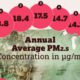 Teaser image for an infographic showing the most polluted cities in the U.S. according to the American Lung Association's 2024 State of the Air report.