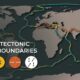 This cropped graphic shows the Earth’s tectonic plate boundaries, based on research from the U.S. Geological Survey (USGS).