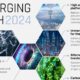 This illustrative graphic shows the top 10 emerging technologies in 2024.