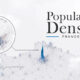 This 3D map shows the population density of France.