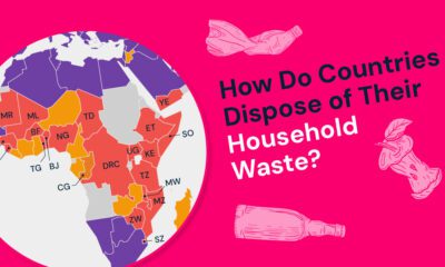 This is a teaser image of a heatmap highlighting the most common household waste disposal methods in surveyed African countries, as revealed by the Lloyd’s Register Foundation World Risk Poll.
