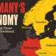 This cropped map shows how Germany's $4.6 trillion economy compares to the combined GDP of 22 other European countries.