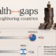 This chart maps out five pairs of neighboring countries with significantly different GDP per capitas, measured in current USD.
