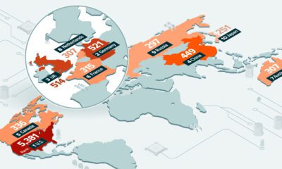 A teaser image that uses Brightlio data to the top 10 nations by how many data centers they have.