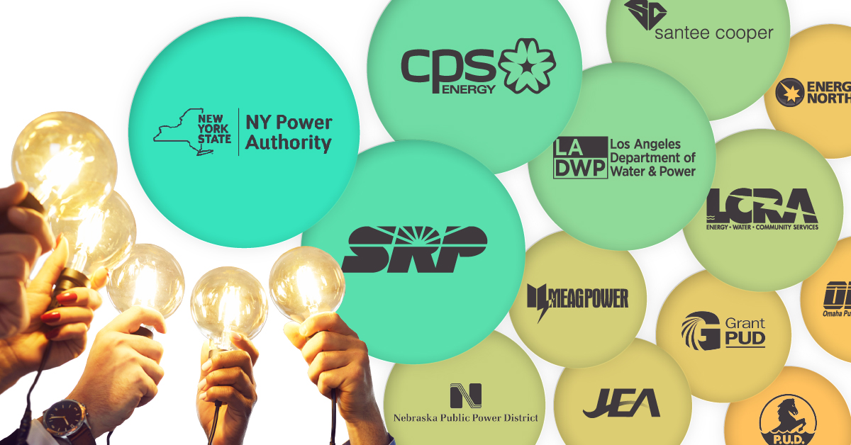 The preview image for a bubble chart shows which public U.S. utilities generate the most power.