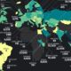The preview image for a map of the countries with the most stateless persons in 2023, using data from the United Nations High Commissioner for Refugees.
