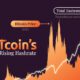 This line chart shows the bitcoin hashrate since 2016.