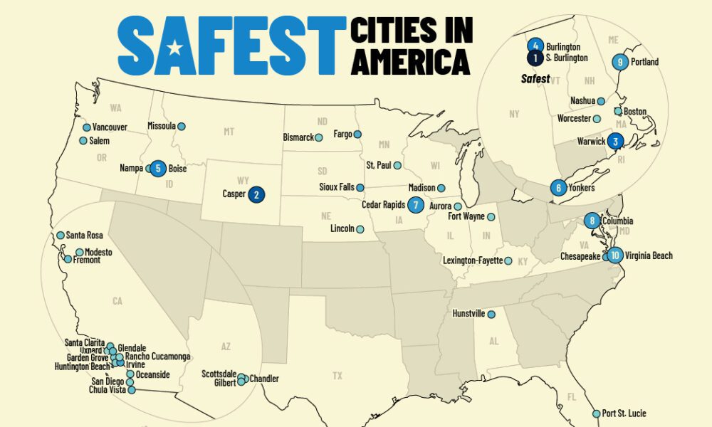 Las ciudades más seguras de Estados Unidos en 2024 Espanol News