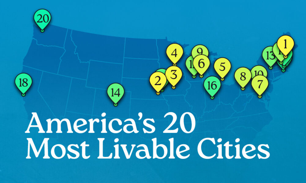 Ranked The 20 Most Livable Cities In The U S Most Livable Cities In The US Share 1000x600