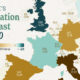 This map shows the change in population levels for every European country between now and the year 2100.