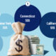 teaser image of bubble chart showing a persons net worth by U.S. state, data provided by Empower.