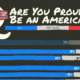 This cropped chart visualizes survey responses to the question: Are you proud to be an American?