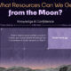 This graphic highlights the resources identified on the Moon’s surface.