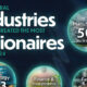 A visualization showing the industries that produced the most new billionaires from 2014-2024