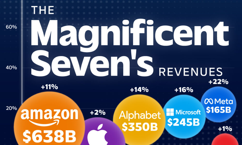 Visualizing the Magnificent Seven’s Revenue Growth in 2024