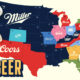 Map showing the most popular beer in each U.S. state based on search interest.