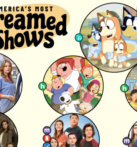 A visualization showing the most streamed programs of 2024