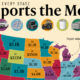 This cropped map tracks the top import of every U.S. state in 2024, using data from the Census Bureau.