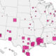 Teaser image of map of the U.S. created by USAFACTS that shows average daily population of ICE detention centers in february 2025.
