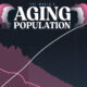 This infographic shows how the world's population is aging and population growth is slowing globally, from 1980 to 2100.