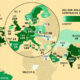 Map showing the number of billion dollar companies by market cap by country in 2025.