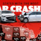 This cropped map tracks the rate of car crashes in each U.S. state.