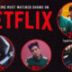 This infographic ranks the most-watched Netflix shows of all time, including both English and non-English language shows.