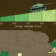 Map showing the top 10 U.S. states by defense spending.