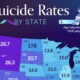 In this map, we use data from the U.S. Centers for Disease Control and Prevention (CDC) to show suicide rates by state.
