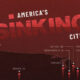 A map showing 28 of the largest American cities by land subsistence rate