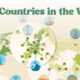 This cropped infographic ranks and maps the 40 best countries in the world according to a global survey conducted in 2024.