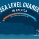 Map showing U.S. cities by sea level rise and fall in 2024.