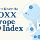Preview of a long-form infographic visualizing investor information for the STOXX Europe 600, using data from STOXX.