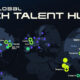 A map showing the top tech talent hubs in the world in 2023