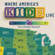 This cropped map visualizes the share of children in each U.S. state according to Census Bureau data in 2024.