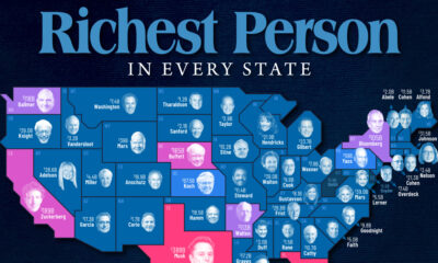 A map showing the richest person in each U.S. state