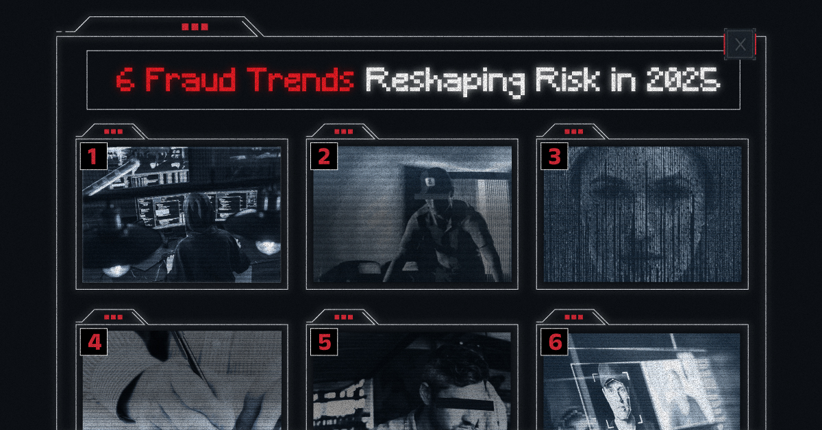 A preview of a graphic highlighting 6 trends shaping fraud in 2025, sponsored by Inigo Insurance