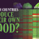 This cropped infographic ranks the top 50 countries that can feed themselves based on their domestic food production.