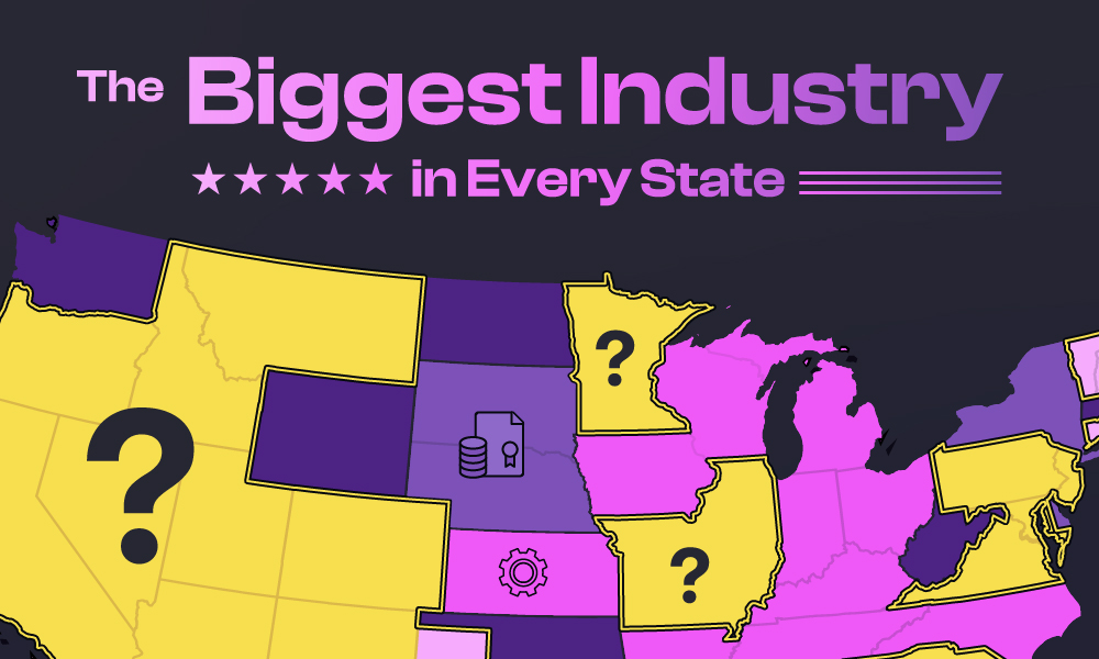 America’s Economic Engines: The Biggest Industry in Every State