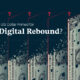 A bar chart stylized to look like pixellated U.S. dollar bills with the text "Is the U.S. dollar primed for a digital rebound?"