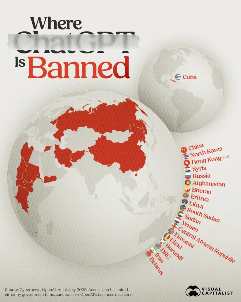 No ChatGPT In These Countries